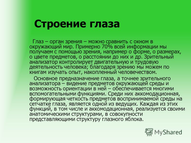 Функция томе. Орган зрения это доклад. Сообщение о глазах. Доклад про зрение. Доклад про глаза.